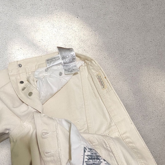 Rare Vintage Levi's Big E Red Tab 501 Cream Classic Jeans - Picture 6 of 7